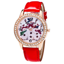 5 Colors Snowman Women Ladies Luxury Diamond Leather Quartz Wrist Dress Watch Montre femme Clock Gift EF8