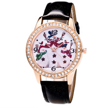 5 Colors Snowman Women Ladies Luxury Diamond Leather Quartz Wrist Dress Watch Montre femme Clock Gift EF8