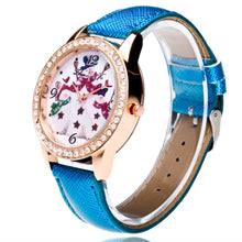 5 Colors Snowman Women Ladies Luxury Diamond Leather Quartz Wrist Dress Watch Montre femme Clock Gift EF8