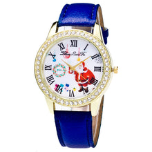 8 Colors Santa ClauWomen Ladies Luxury Diamond Leather Quartz Wrist Dress Watch Montre femme Clock Gift EF8