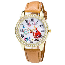 8 Colors Santa ClauWomen Ladies Luxury Diamond Leather Quartz Wrist Dress Watch Montre femme Clock Gift EF8