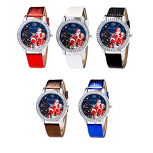 Candy ColorWomen Ladies Luxury Diamond Leather Quartz Wrist Dress Watch Montre femme ClockGifts EF8