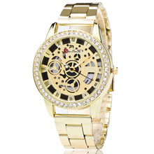 Fashion Glod Women's Watch Stainless Steel Watches Lady Girl Dress Relogio Analog Quartz Wrist Watches Clock Gift EF8
