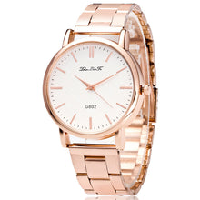 Fashion Glod Women's Watch Stainless Steel Watches Lady Girl Dress Relogio Analog Quartz Wrist Watches Clock Gift EF8