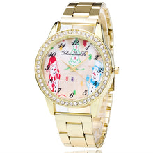 Fashion Glod Women's Watch Stainless Steel Watches Lady Girl Dress Relogio Analog Quartz Wrist Watches Clock Gift EF8