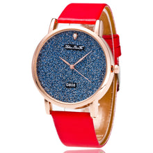 Fashion Luxury Top Women Men Analog Quartz Watch Leather Band One Rhinestone Wrist Watch Wristwatches Clock Gift EF8