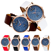 Fashion Luxury Top Women Men Analog Quartz Watch Leather Band One Rhinestone Wrist Watch Wristwatches Clock Gift EF8
