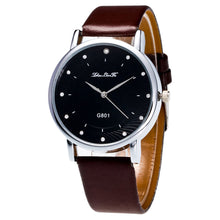 Fashion Luxury Women Men Analog Quartz Watch Leather Band Rhinestone Wrist Watch Wristwatches Clock Gift EF8