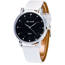 Fashion Luxury Women Men Analog Quartz Watch Leather Band Rhinestone Wrist Watch Wristwatches Clock Gift EF8