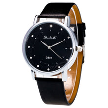Fashion Luxury Women Men Analog Quartz Watch Leather Band Rhinestone Wrist Watch Wristwatches Clock Gift EF8