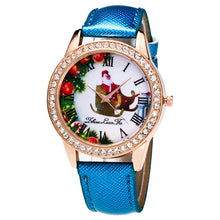 Fashion Women MenElk Analog Quartz Watch Leather Band Rhinestone Wrist Watch s HoursGift EF8