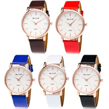 Fashion Women's Golden Leather Watchband Luxury Ladies Simple Quartz Clock Wrist Watches Montres Femmes Gift EF8