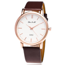 Fashion Women's Golden Leather Watchband Luxury Ladies Simple Quartz Clock Wrist Watches Montres Femmes Gift EF8