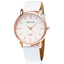 Fashion Women's Golden Leather Watchband Luxury Ladies Simple Quartz Clock Wrist Watches Montres Femmes Gift EF8