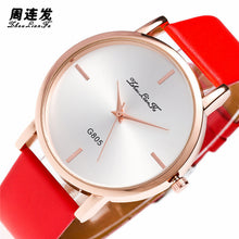 Fashion Women's Golden Wrist Watches Leather Watchband Luxury Ladies Simple Quartz Clock Montres Femmes Gift EF8