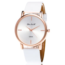 Fashion Women's Golden Wrist Watches Leather Watchband Luxury Ladies Simple Quartz Clock Montres Femmes Gift EF8