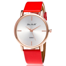 Fashion Women's Golden Wrist Watches Leather Watchband Luxury Ladies Simple Quartz Clock Montres Femmes Gift EF8