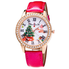 Merry Women Luxury Diamond Leather Quartz Wrist Dress Watch Montre femme Clock Tree Gifts EF8