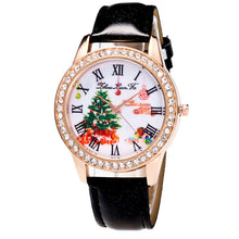 Merry Women Luxury Diamond Leather Quartz Wrist Dress Watch Montre femme Clock Tree Gifts EF8