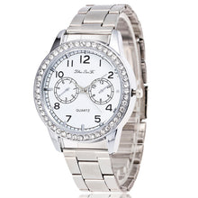 Luxury Military Stainless Steel Diamond Dial Sport QuartzClock Business Wristwatch Relogio Masculino EF8
