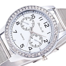 Luxury Military Stainless Steel Diamond Dial Sport QuartzClock Business Wristwatch Relogio Masculino EF8