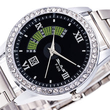 Luxury Military Stainless Steel Diamond Dial Sport QuartzClock Business Wristwatch Relogio Masculino EF8
