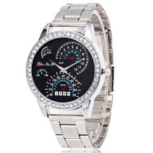 Luxury Military Stainless Steel Diamond Dial Sport QuartzClock Business Wristwatch Relogio Masculino EF8
