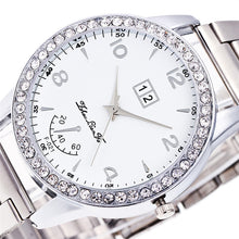 Luxury Military Stainless Steel Diamond Dial Sport QuartzClock Business Wristwatch Relogio Masculino EF8