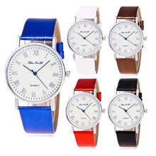 Luxury Woman Time Pattern Leather Band Analog Quartz Vogue Watch Business Wristwatch Relogio Masculino EF8