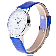 Luxury Woman Time Pattern Leather Band Analog Quartz Vogue Watch Business Wristwatch Relogio Masculino EF8
