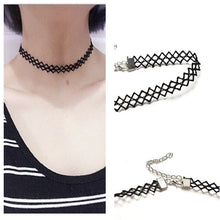 charm Korean Style Neckb  Black Lace Collar Short Choker Necklace   Bracelets Women's jewelry EF8