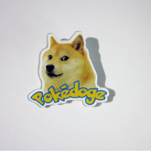 doge dog pokedoge Japanese pet shiba pin brooches for women men girls boys acrylic weird quirky accessories s EF8