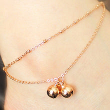 double-fringed bell anklets Foot Decorative Chain Charm Jewelry Gift For Lady EF8