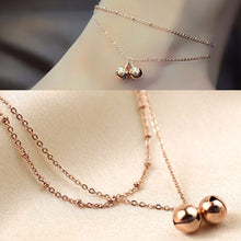 double-fringed bell anklets Foot Decorative Chain Charm Jewelry Gift For Lady EF8