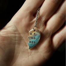 for Women Chic Best Bitches Best Friend Forever 2 Piece Break Heart Pendant Necklace Good Gifts EF8
