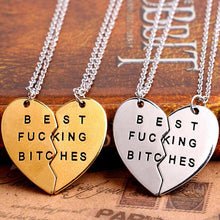 for Women Chic Best Bitches Best Friend Forever 2 Piece Break Heart Pendant Necklace Good Gifts EF8