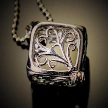 for Women Jewelry Lady Gift Charm Hollow Box Cute Locket Glow In The Dark Pendant Necklace EF8