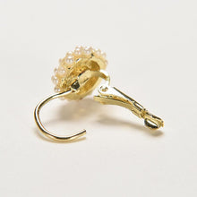 for Women Girls Wedding Ear Cuff Gold Plated Piercing Jewelry  Round Imitation Pearl Beads Stud Earrings EF8