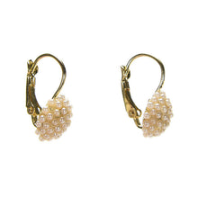 for Women Girls Wedding Ear Cuff Gold Plated Piercing Jewelry  Round Imitation Pearl Beads Stud Earrings EF8