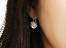 for Women Girls Wedding Ear Cuff Gold Plated Piercing Jewelry  Round Imitation Pearl Beads Stud Earrings EF8