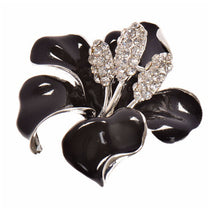 for women Wedding Bridal Brooch Pins Girls Gifts 6 Colors Flowers Enamel Rhinestone Crystal Flower Lily Brooches EF8