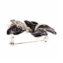 for women Wedding Bridal Brooch Pins Girls Gifts 6 Colors Flowers Enamel Rhinestone Crystal Flower Lily Brooches EF8