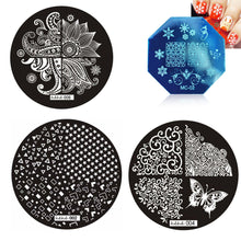 hehe Stamping Plates Cute Pattern DIY Image Stamp Stamping Plates Manicure Template Nail Art Plate EF8