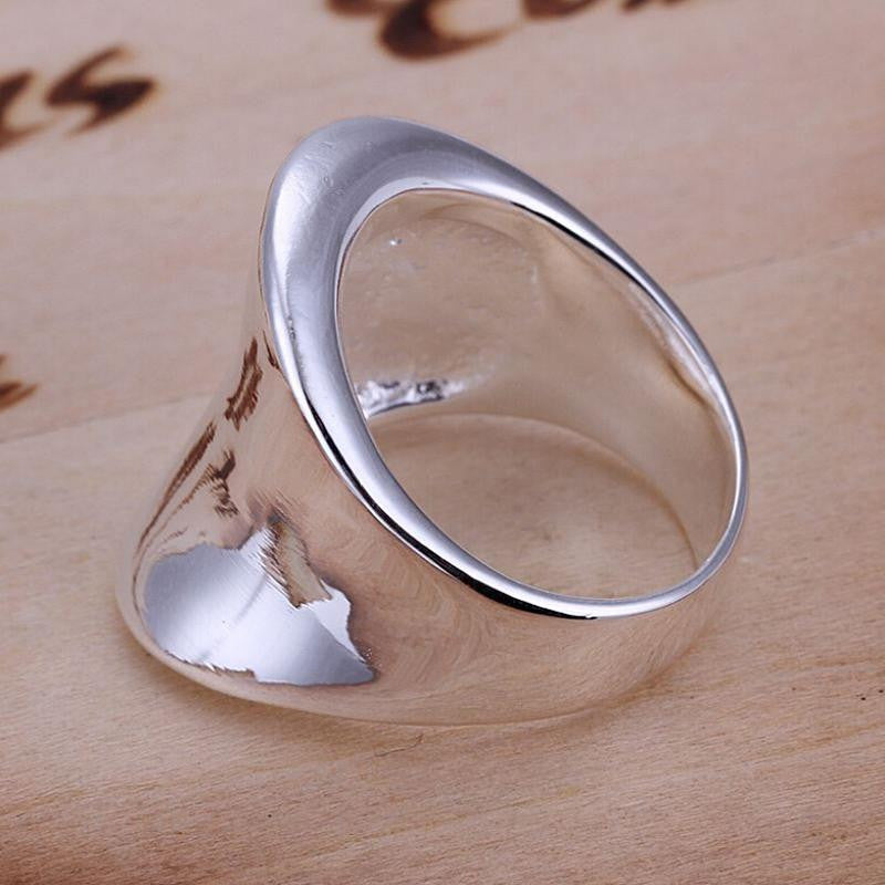 jewelry silver plated Ring Fine Thumb Ring Women   Men Gift Silver Jewelry Finger Rings  EF8