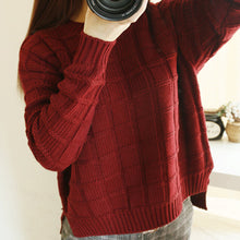 korean style long sleeve casual crop sweater women Red sweaters pullovers slim solid knitted jumpers sweter mujer EF8