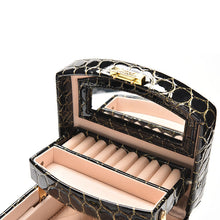 mini earrings ring Bracelet box Luxury Leather case for jewlery gift box jewelry display casket jewelry organizer EF8