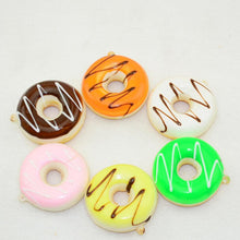mini keychain doughnut donut cute key chain llaveros porte clef key ring gift for children EF8