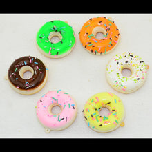 mini keychain doughnut donut cute key chain llaveros porte clef key ring gift for children EF8