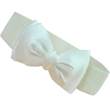 Fashion Women Bowknot Elastic Wide Stretch Buckle Waistband Waist Belt ping EF8