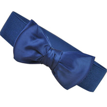 Fashion Women Bowknot Elastic Wide Stretch Buckle Waistband Waist Belt ping EF8